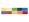 Dopisní obálka barevná 120g DL 110x220mm - mix barev