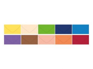 Dopisní obálka barevná 120g DL 110x220mm - mix barev