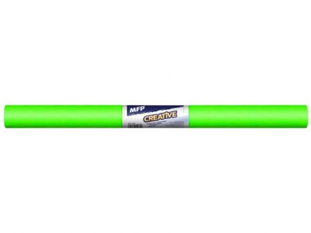 Krepový papír role 50x200cm neon zelený