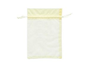 Sáček organza 7,5 x 10cm krémový