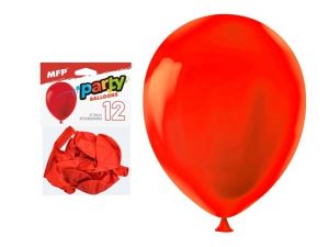 Balónek nafukovací 12ks sáček standard 26cm červený