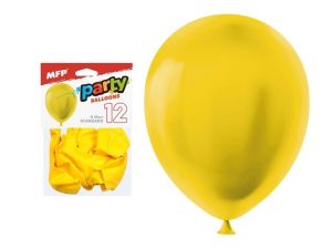 Balónek nafukovací 12ks sáček standard 26cm žlutý