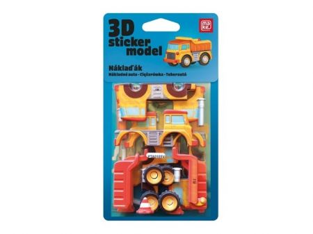 3D Sticker Model Stavební stroje Náklaďák - MAKE