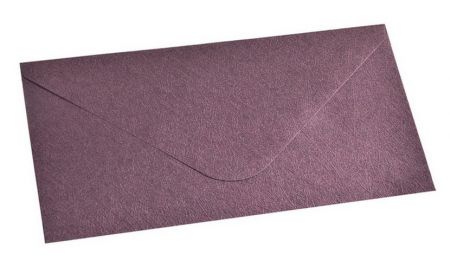 Obálka DL 11,2x21,9 cm metaická s ražbou bordó