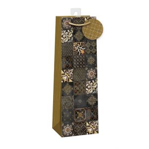 ARGUS Dárková papírová taška LUX na víno (13 x 37.5 cm) 07390204h