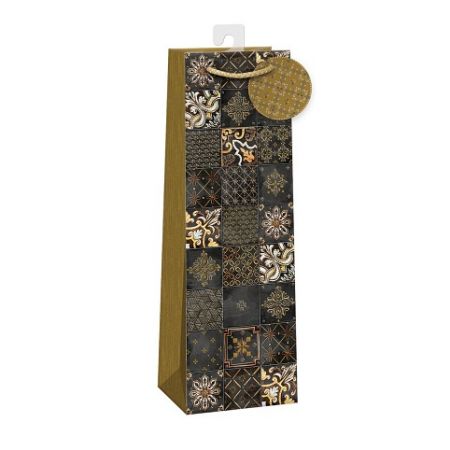 ARGUS Dárková papírová taška LUX na víno (13 x 37.5 cm) 07390204h