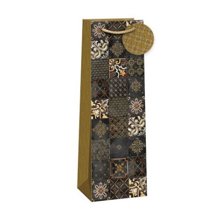 ARGUS Dárková papírová taška LUX na víno (13 x 37.5 cm) 07390204