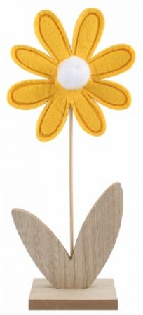 Květina z filcu 11,5 x 30 x 5 cm na postavení