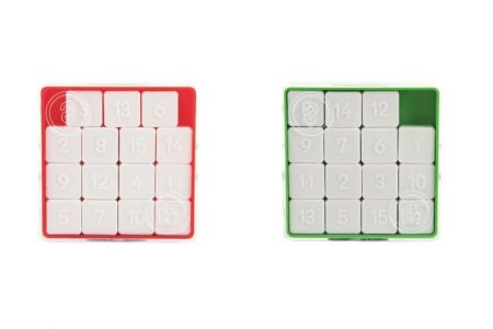 Hra 15 hlavolam přesouvačka plast 7,5x7,5cm