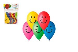 Nafukovací balonek 26cm Smajlík 10ks v balení
