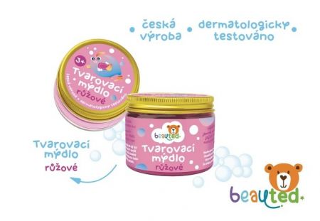 Tvarovací mýdlo růžové beauted v uzavíratelné dóze