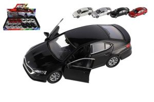 Auto Welly Škoda Octavia (new generation) kov/plast 12cm 4 barvy na zpětné natažení