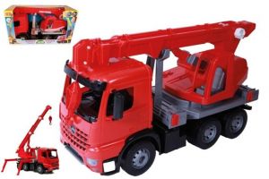 Auto jeřáb plast 70cm 3-osý Mercedes Actros v krabici