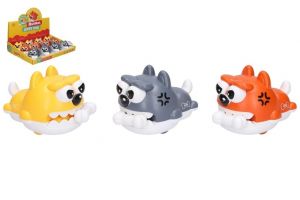 Pes s kostí na natažení plast 9cm 3 barvy
