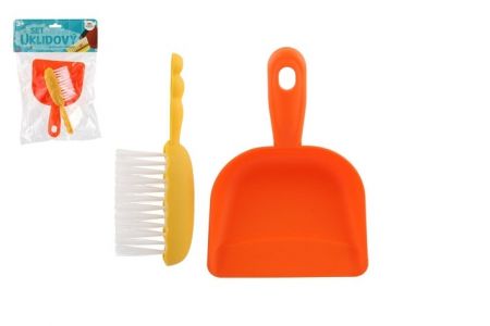 Uklízecí sada/uklízečka plast smetáček + lopatka v sáčku 20,5x29cm