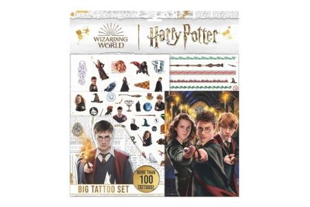 Tetování velký set Harry Potter s omalovánkami v sáčku