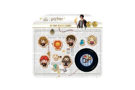 Moje první razítka Harry Potter dřevěná 9+1 s poduškou na kartě