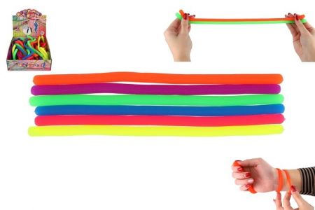 Hračka antistresová natahovací silikon 27cm 6 druhů