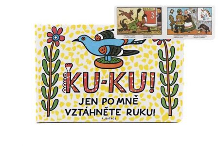 Knížka Leporelo Ku-ku jen po mně vztáhněte ruku 24x16cm 24m+