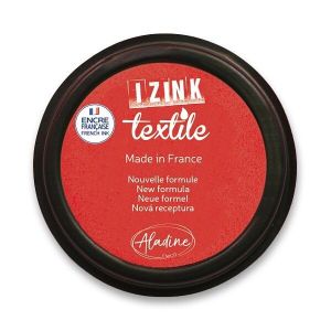 Razítková poduška na textil Aladine Izink červená