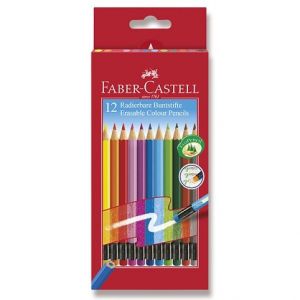 FABER Pastelky 12 barev s pryží 