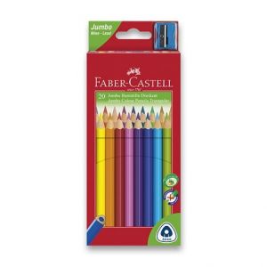 FABER Trojhranné pastelky Jumbo 20ks
