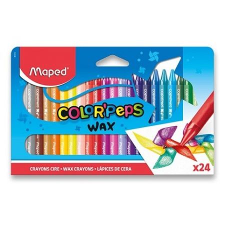 Voskovky trojhranné Maped Color&sbquo;Peps Wax 24ks 