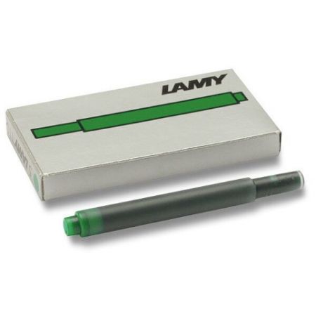 Inkoustové bombičky T10 Lamy zelené 5 kusů (do plnicích per LAMY T 10)