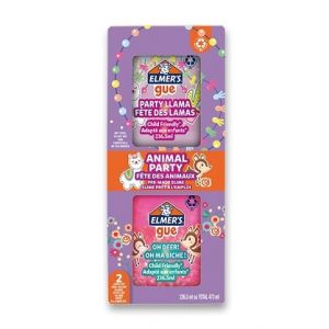 Sada ELMER‚S Animal Party Glue, 2ks hotového slizu