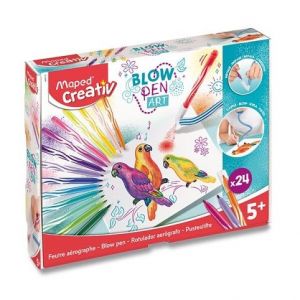 Sada Maped Creativ Blowpen Pop‚Art Foukací pero 24 barev
