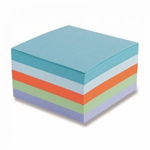 Poznámkový bloček barevný - nelepený 90 × 90 × 50 mm, 500 listů
