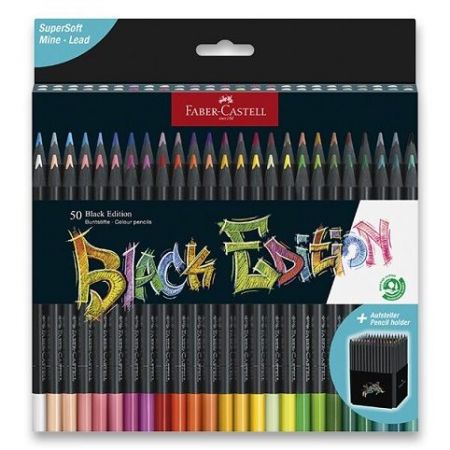 Pastelky Faber-Castell Black Edition 50 barev