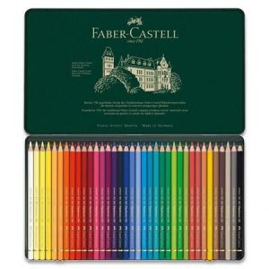 Pastelky Faber-Castell Polychromos plechová krabička, 36 barev