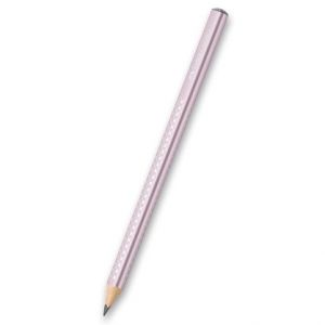 Grafitová tužka Faber-Castell Sparkle Jumbo perleťové odstíny, růžová