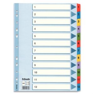 Rozlišovač Esselte Mylar 1 - 12, 12 listů