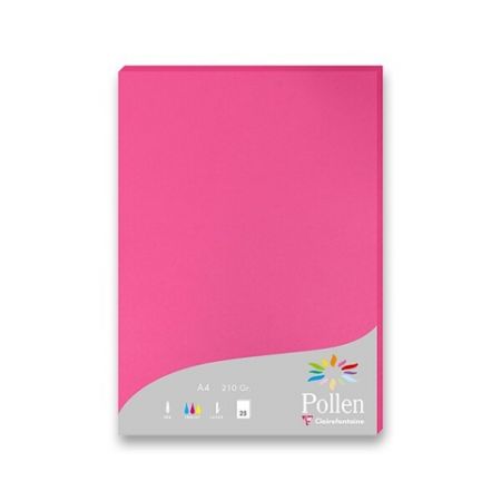 Barevná dopisní karta Clairefontaine růžová, A4