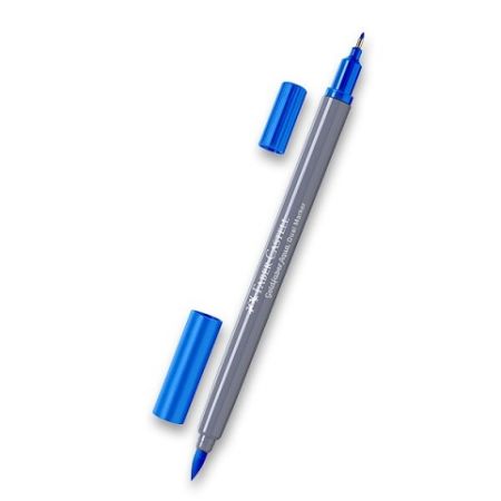 Popisovač Faber-Castell Goldfaber Aqua Dual Marker modrá, 110