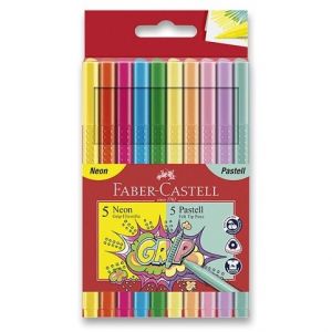 Dětské fixy Faber-Castell Grip 10 barev
