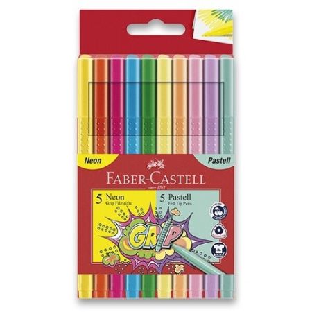 Dětské fixy Faber-Castell Grip 10 barev