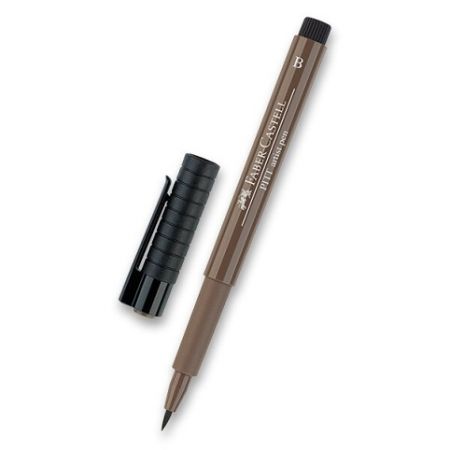 Popisovač Faber-Castell Pitt Artist Pen Brush - hnědé a metalické 177