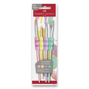 Štěteček Faber-Castell Soft pastelové, 4 ks