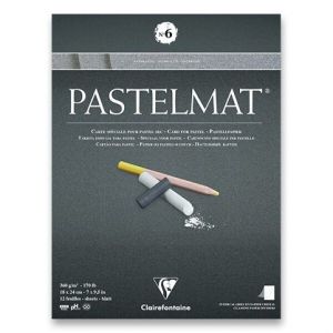 Blok Clairefontaine Pastelmat No.6 18 x 24 cm, 12 listů, 360 g