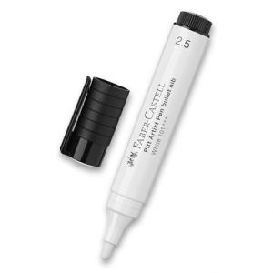 Faber-Castell Popisovač Pitt Artist pen Big Brush Bílý