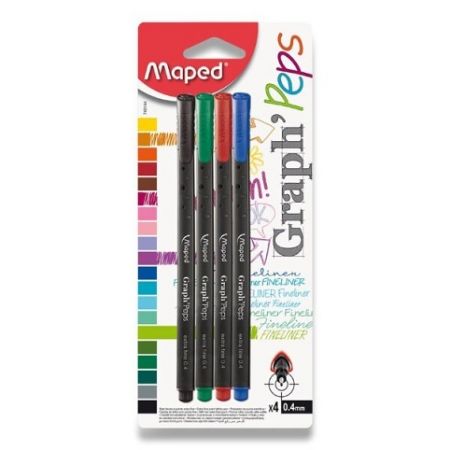 Liner Maped Graph'Peps - sada 4 základních barev