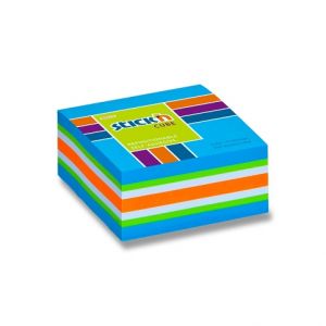Samolepicí bloček Hopax Stick’n Notes Neon 51 × 51 mm, 250 listů, různé barvy - modrý