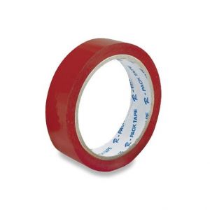 Samolepicí páska Reas Pack, 24 mm x 66 m - červená