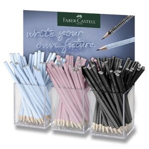 Grafitová tužka Faber-Castell Sparkle Harmony - stojánek, 144 ks, tvrdost B