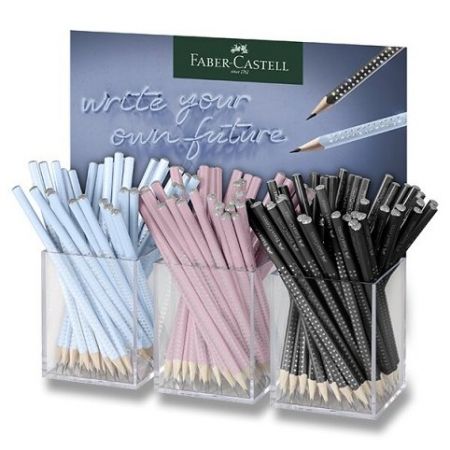Grafitová tužka Faber-Castell Sparkle Harmony - stojánek, 144 ks, tvrdost B