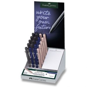 Kuličkové pero Faber-Castell Grip 2011 - XB, stojánek 20 ks, mix barev