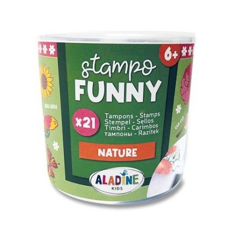 Razítka Aladine Stampo Funny - Příroda, 21 ks